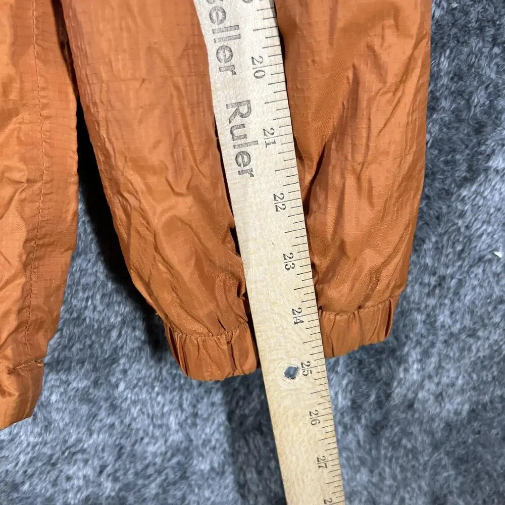 The North Face Jacket Mens L Orange HyVent Hooded Windbreaker Lightweight